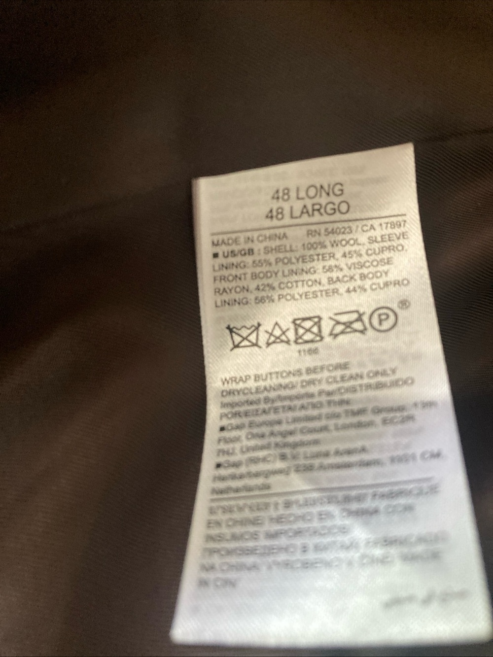 Banana Republic Vitale Barberis Canónico wool Men's- Tailored Sport Coat Taupe - Picture 8 of 16